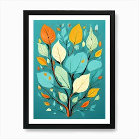 Autumn Leaves Tree 2 Art Print