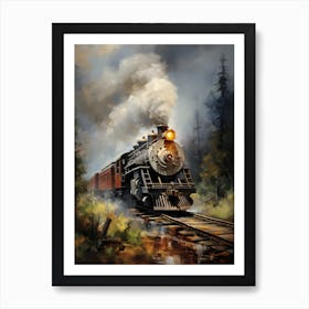 Train In The Woods 4 Art Print