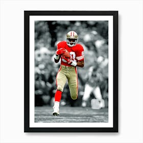 Jerry Rice Of The San Francisco 49ers Art Print