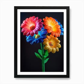 Bright Inflatable Flowers Calendula 2 Art Print