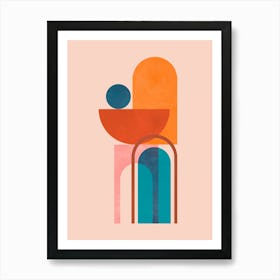 Architectural geometric shapes 2 Art Print