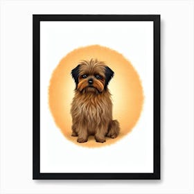 Affenpinscher Illustration Dog Art Print