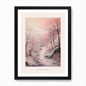 Dreamy Winter National Park Poster  The Peak District England 2 Art Print