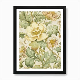 Floral Wallpaper 69 Art Print