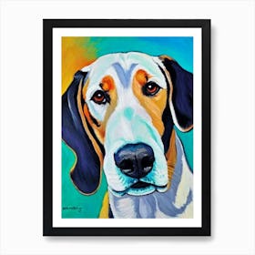 Beagle Fauvist Style Dog Art Print