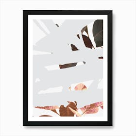 Abstract Of Leaves Art Print