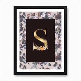 Autumnal Alphabet S Art Print