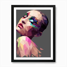 Polygonal Portrait Art Print