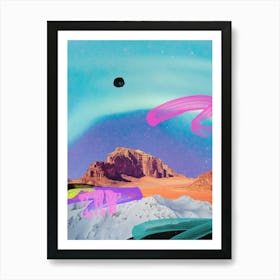 Aurora Desert Fy Art Print