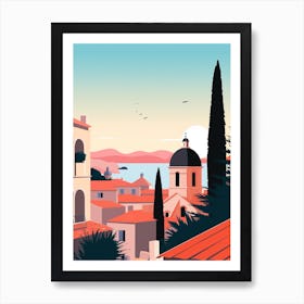 Croatia 2 Travel Illustration Art Print