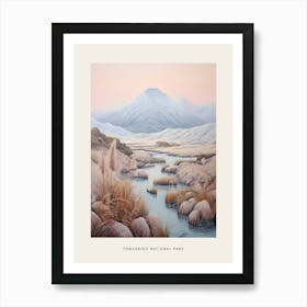 Dreamy Winter National Park Poster  Tongariro National Park New Zealand 1 Art Print