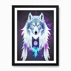 Wolf Painting 19 Art Print