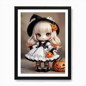 Halloween Witch Doll 1 Art Print