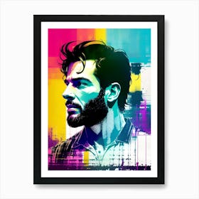 Man With A Beard 1 Art Print