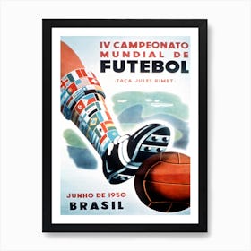 Poster World Cup 1950 Art Print
