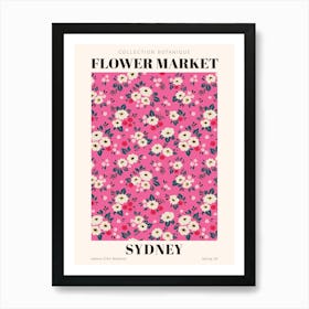 Flower Market Sydney 3x4 Art Print