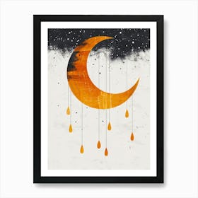 Moon Canvas Print Art Print