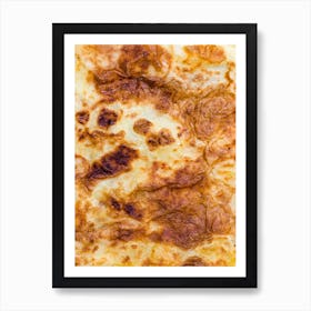 Close Up Of A Fried Bread Art Print