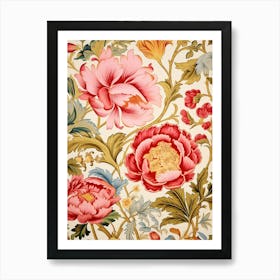 Floral Wallpaper 64 Art Print