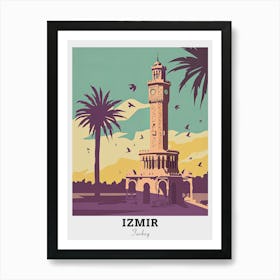 Izmir Clock Tower Travel Art Print
