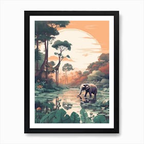 The Chitwan National Park Nepal Art Print