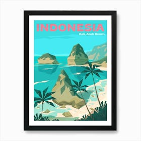 Bali Indonesia travel poster Art Print