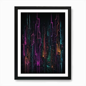 Futuristic City 7 Art Print