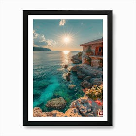 Sunset By The Sea Art Print