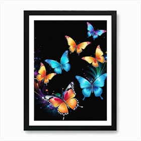 Butterflies In The Sky 49 Art Print