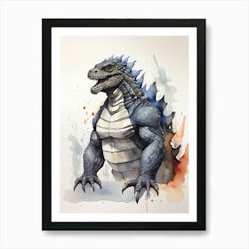 Godzilla 3 Art Print