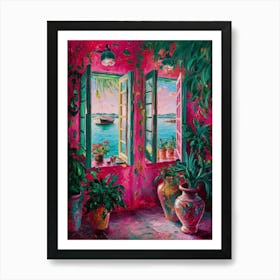 Pink Window Art Print