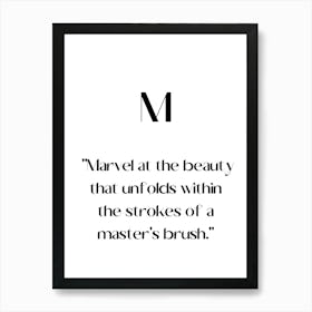 Marvel At The Beauty That Unfolds Within The Strokes Of The Master'S Brush.Elegant painting, artistic print. Art Print