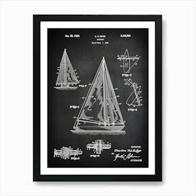 Sailing Boat Patent Print C N Edge Sailboat Patent Boat Art Sailing Ship Decor Sail Boat Print Sail Boat Art Patent Print Vb2091 Art Print