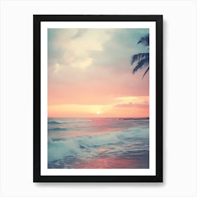 Sunset On The Beach 7 Art Print