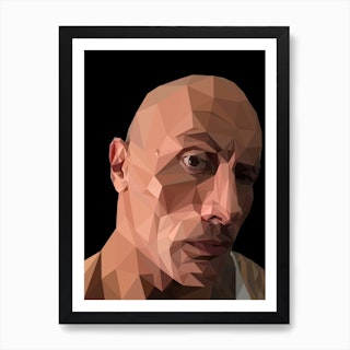 Giga Chad meme' Poster, picture, metal print, paint by Lowpoly