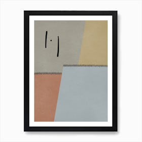 Geometric Vintage Artwork Art Print