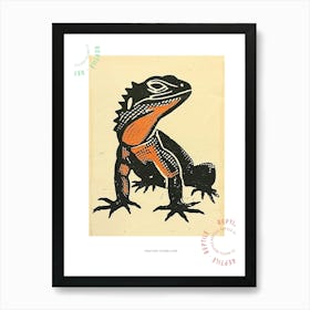 Panther Chameleon Bold Block 1 Poster Art Print