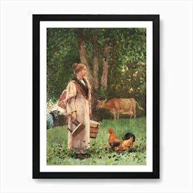 The Milk Maid (1878), Winslow Homer Art Print