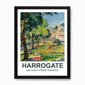 Harrogate, Spa Town In North Yorkshire Art Print