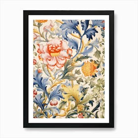 Floral Wallpaper 63 Art Print