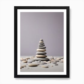 Zen pebbles Art Print