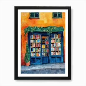 Oslo Book Nook Bookshop 4 Art Print