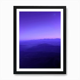 Purple Night Sky 2 Art Print