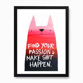 Passion Cat Art Print