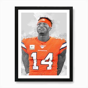 Courtland Sutton Denver Broncos Art Print