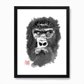 Grumpy Gorilla Art Print