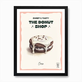Oreo Donut The Donut Shop 3 Art Print