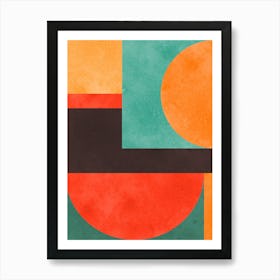 Color geometry in harmony 8 Art Print