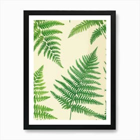 Pattern Poster Wood Fern 4 Art Print