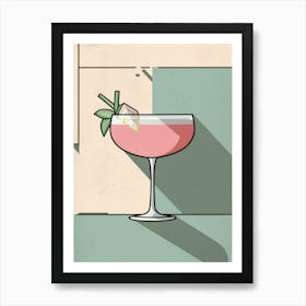 Cocktail Illustration Art Print